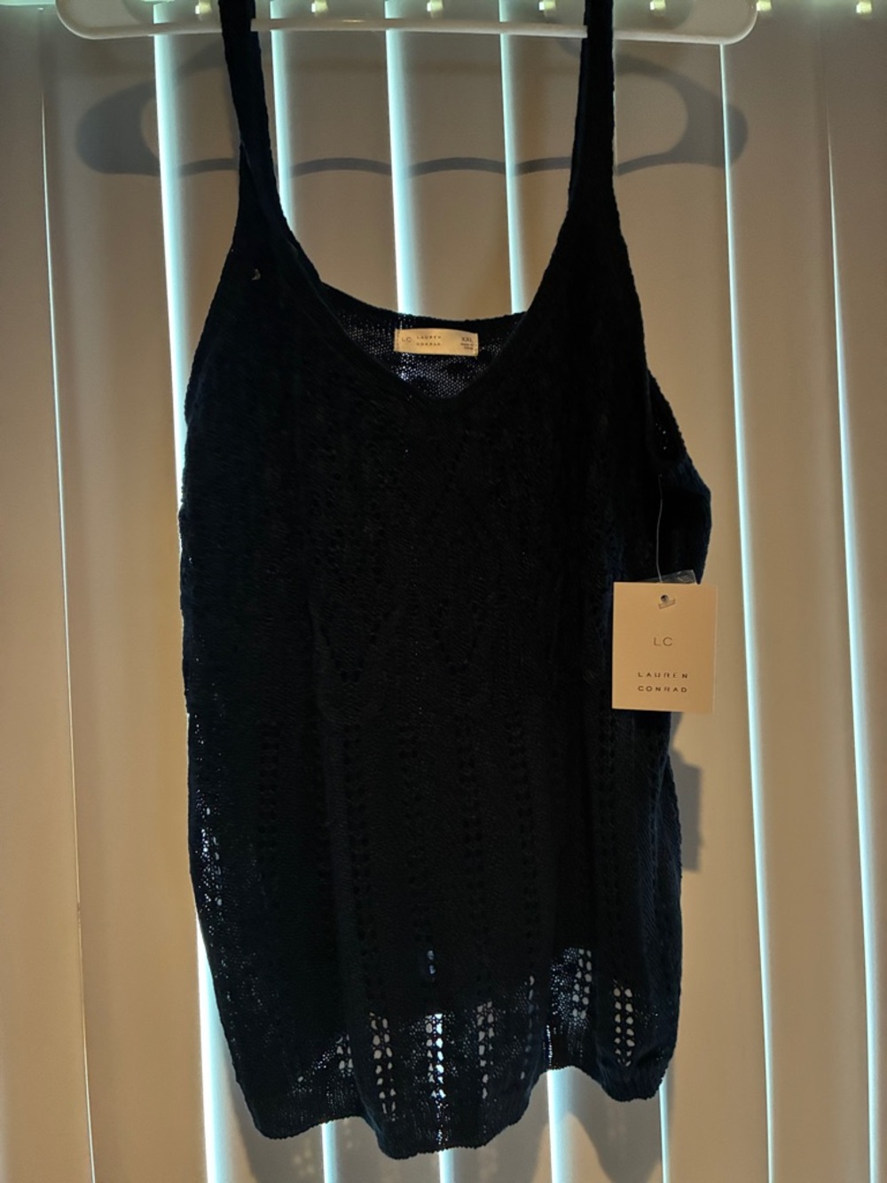LC Lauren Conrad Blue  Knit Tank Camisole
